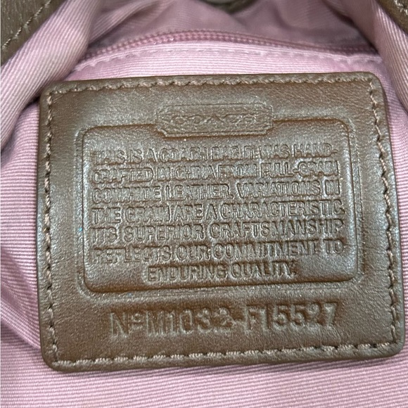 Authentic Coach White Leather Satchel/ Shoulder Handbag - Picture 12 of 15